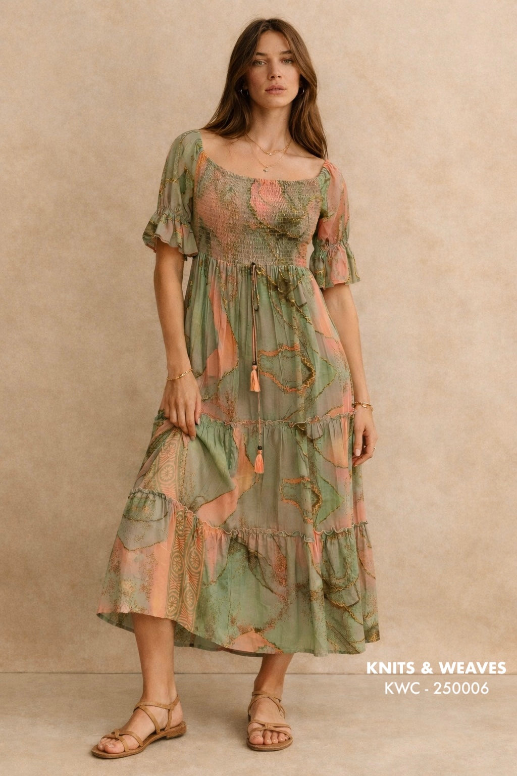 Vestido Midi Jaipur Aura