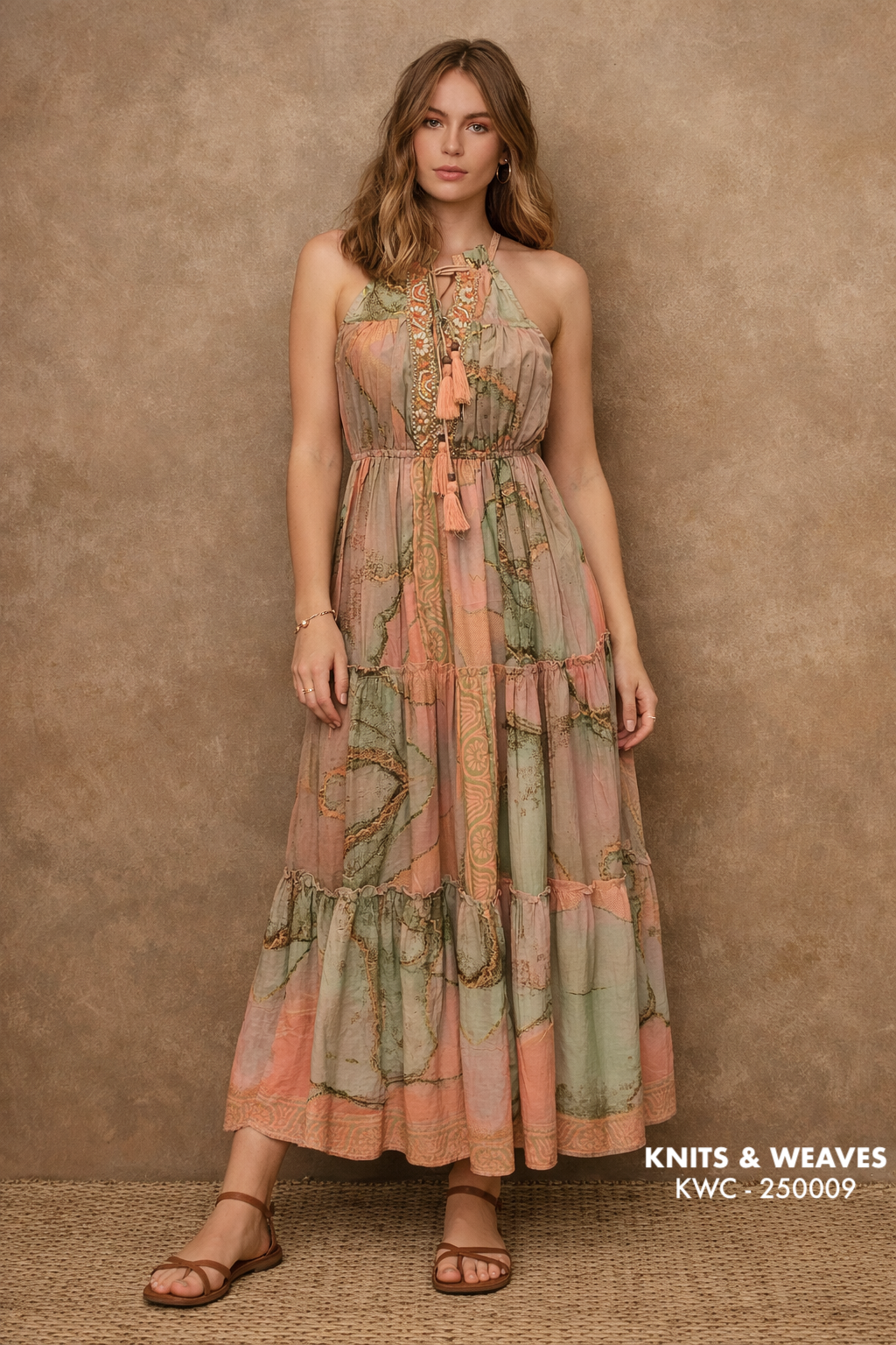 Vestido Midi Udaipur Halter