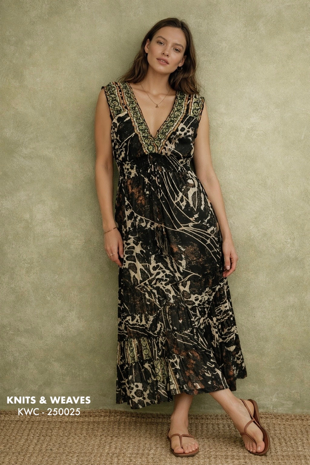 Vestido Largo Midi Varanasi