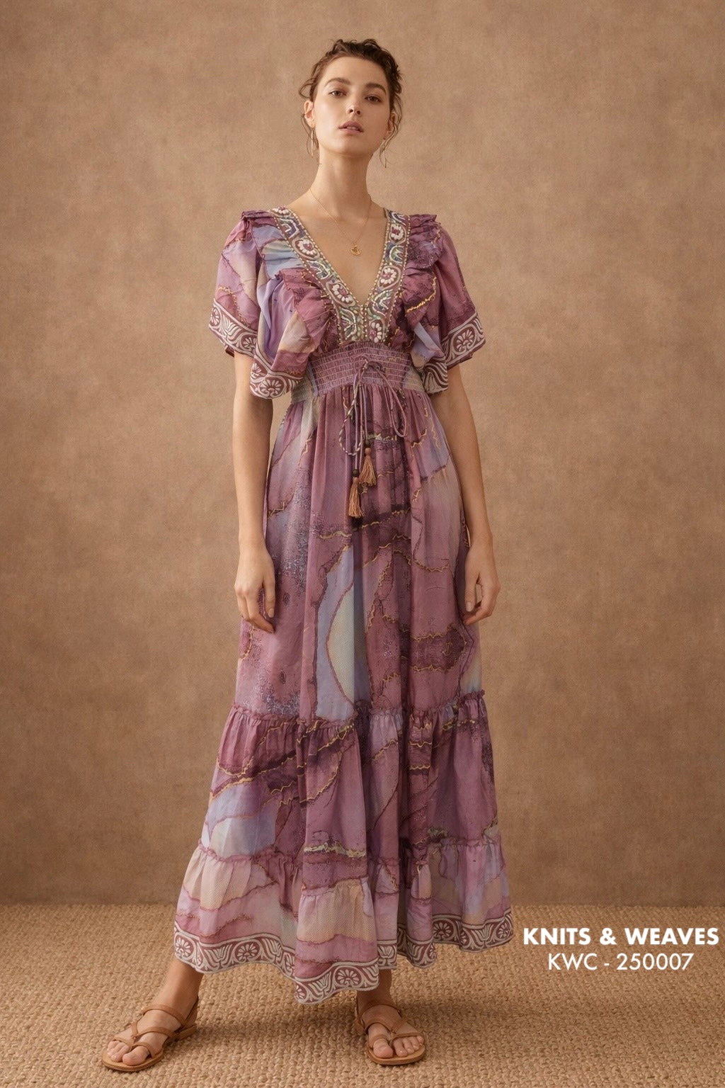 Vestido Midi Varanasi Étnico