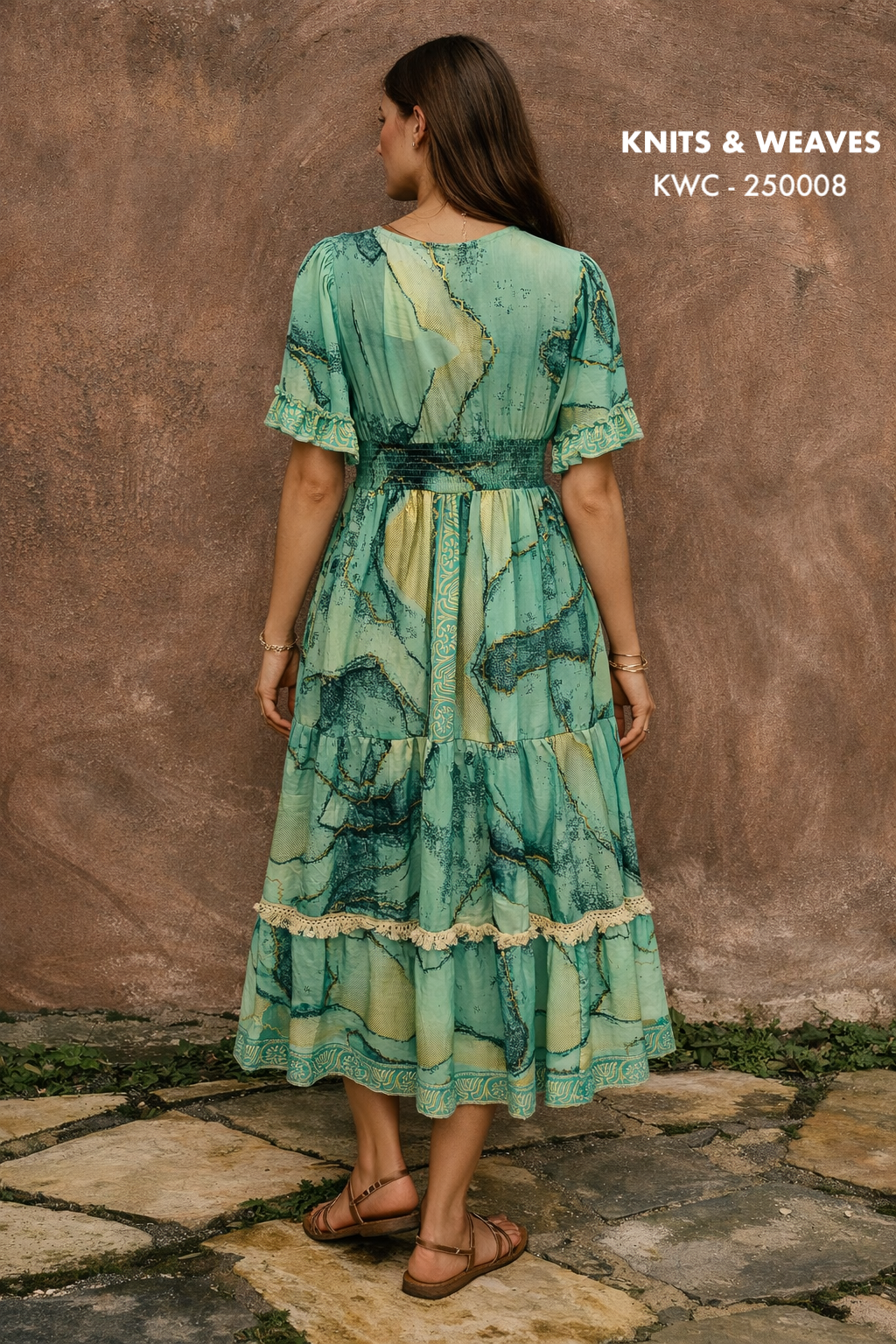 Vestido Midi Jodhpur Con Mangas