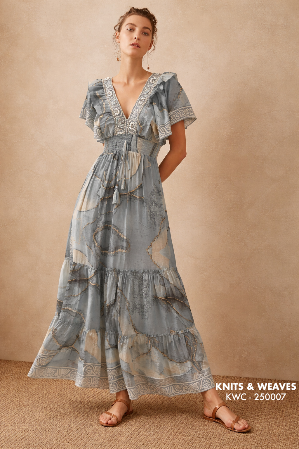 Vestido Midi Varanasi Étnico