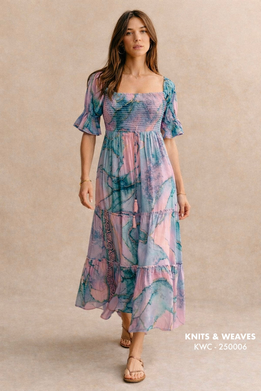 Vestido Midi Jaipur Aura
