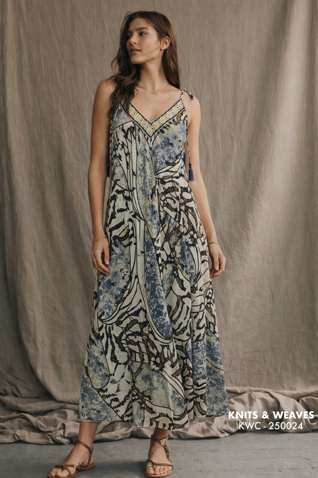 Vestido Midi Udaipur Lazos