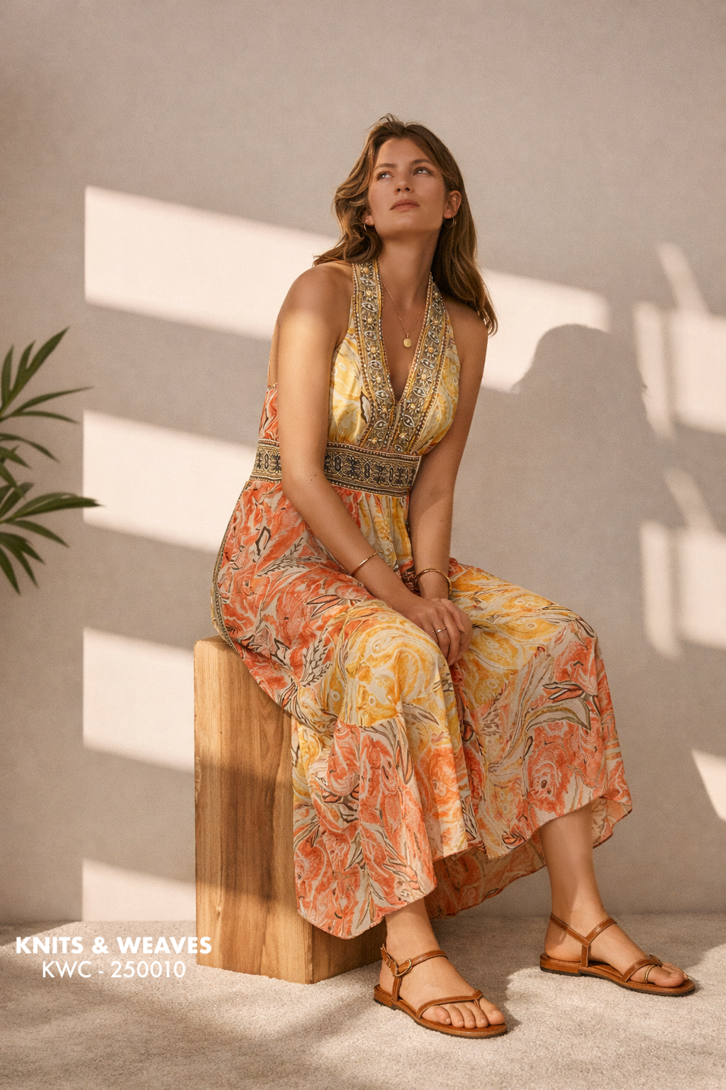 Vestido Midi Pushkar Halter