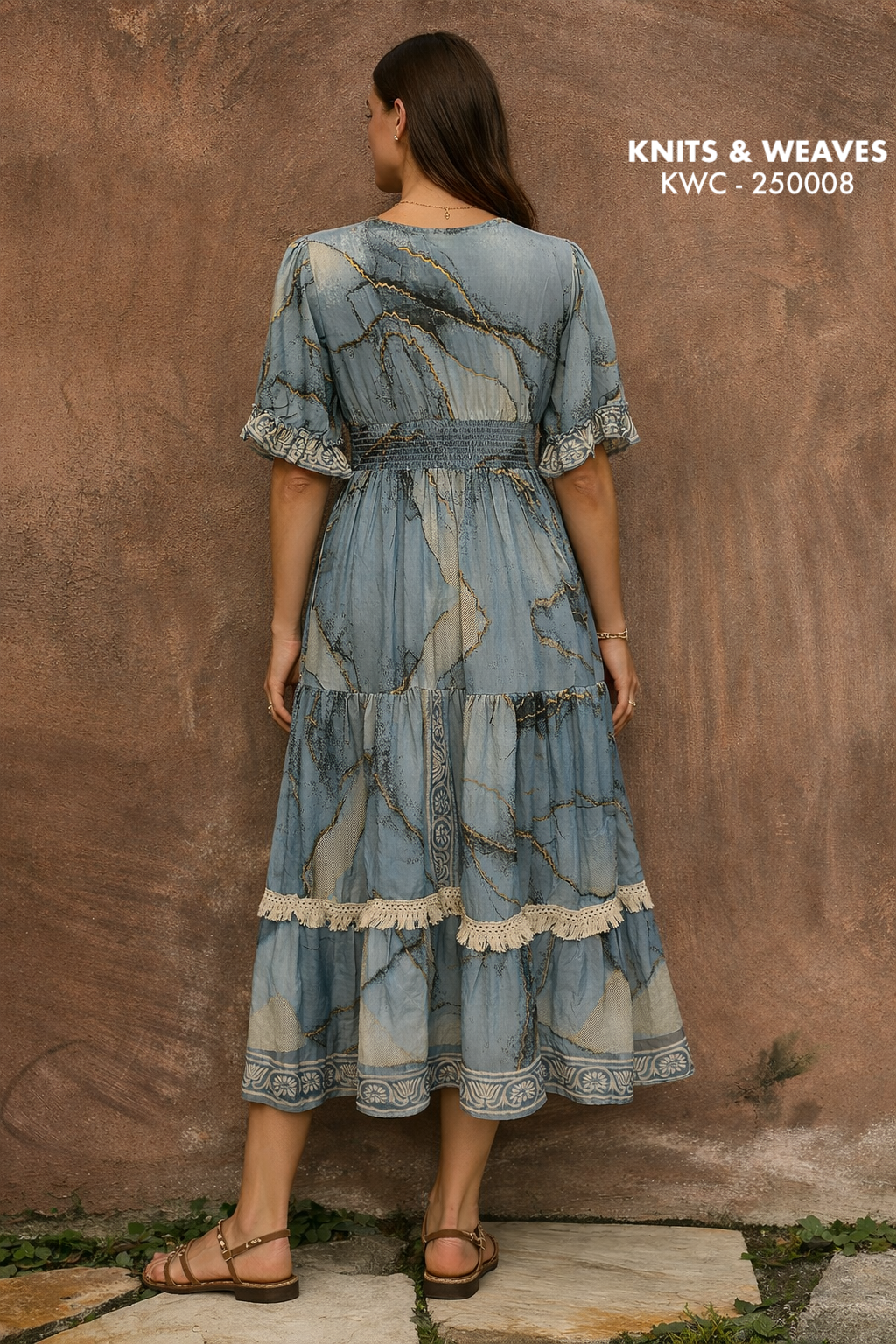 Vestido Midi Jodhpur Con Mangas