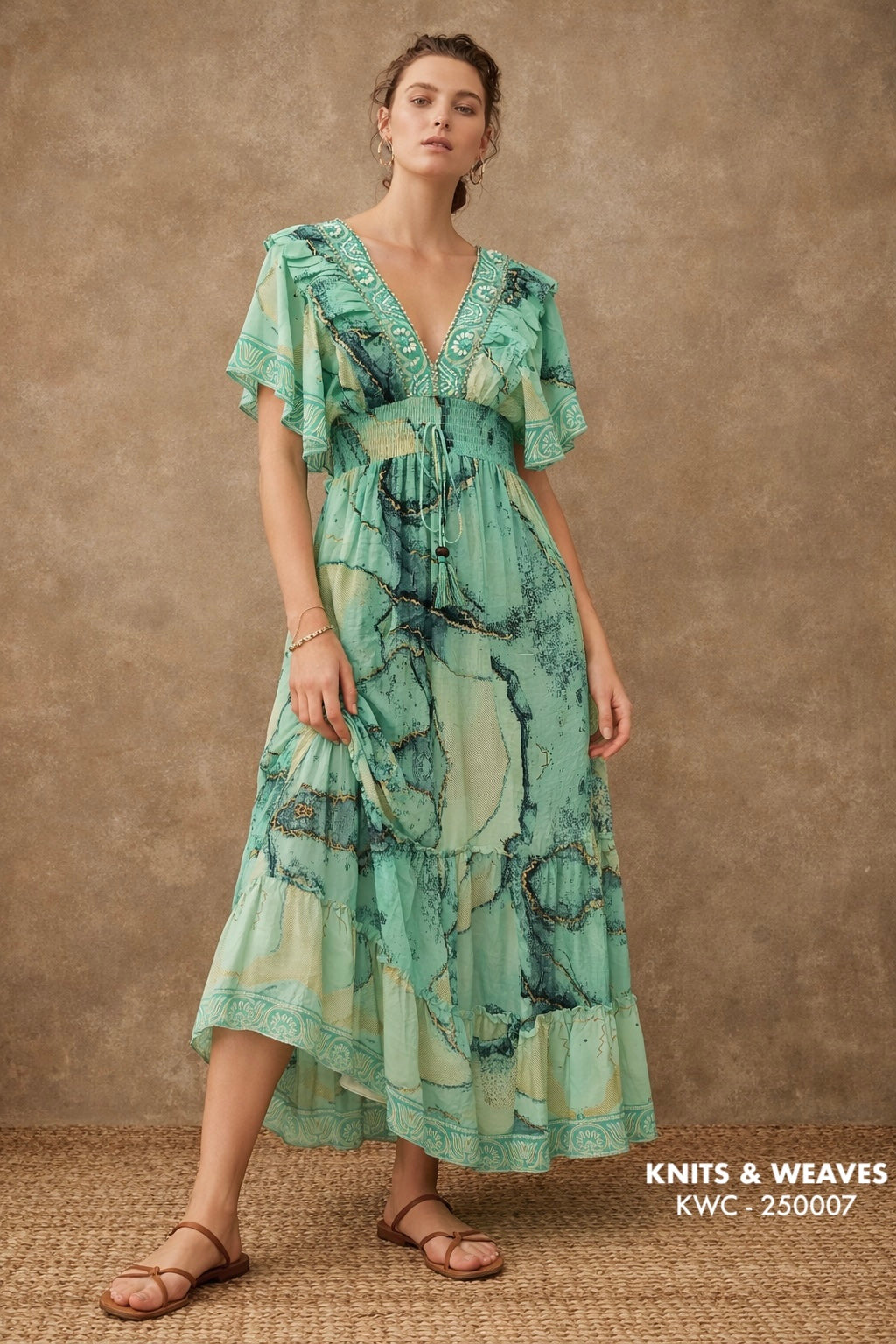 Vestido Midi Varanasi Étnico