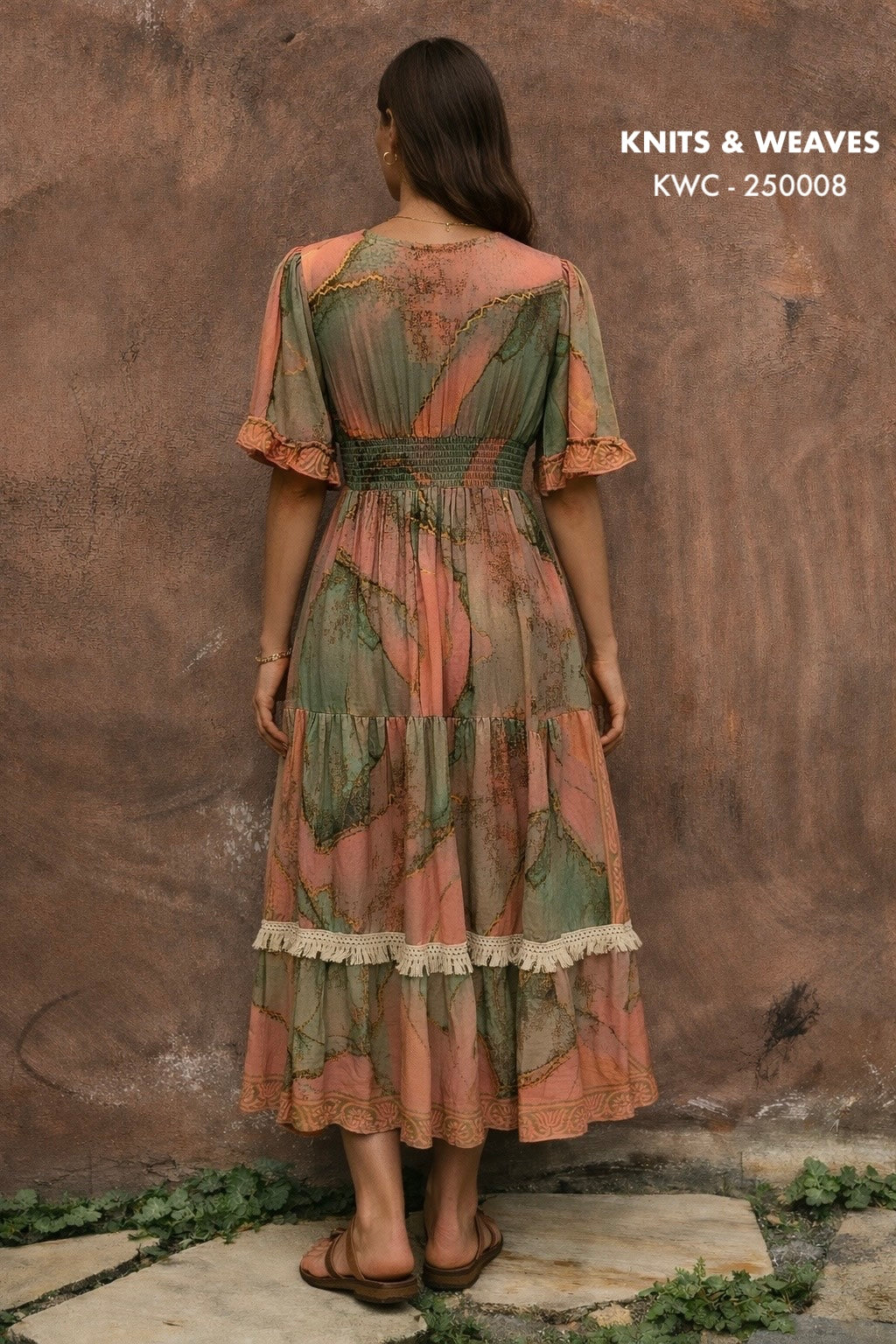 Vestido Midi Jodhpur Con Mangas