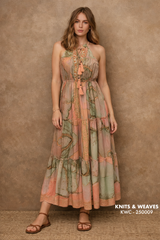 Vestido Midi Udaipur Halter