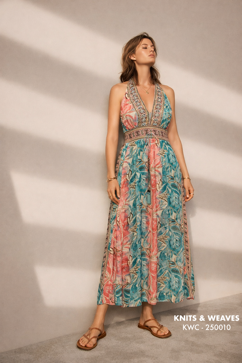 Vestido Midi Pushkar Halter