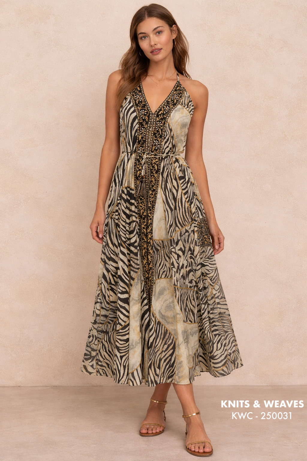Vestido Midi Safari