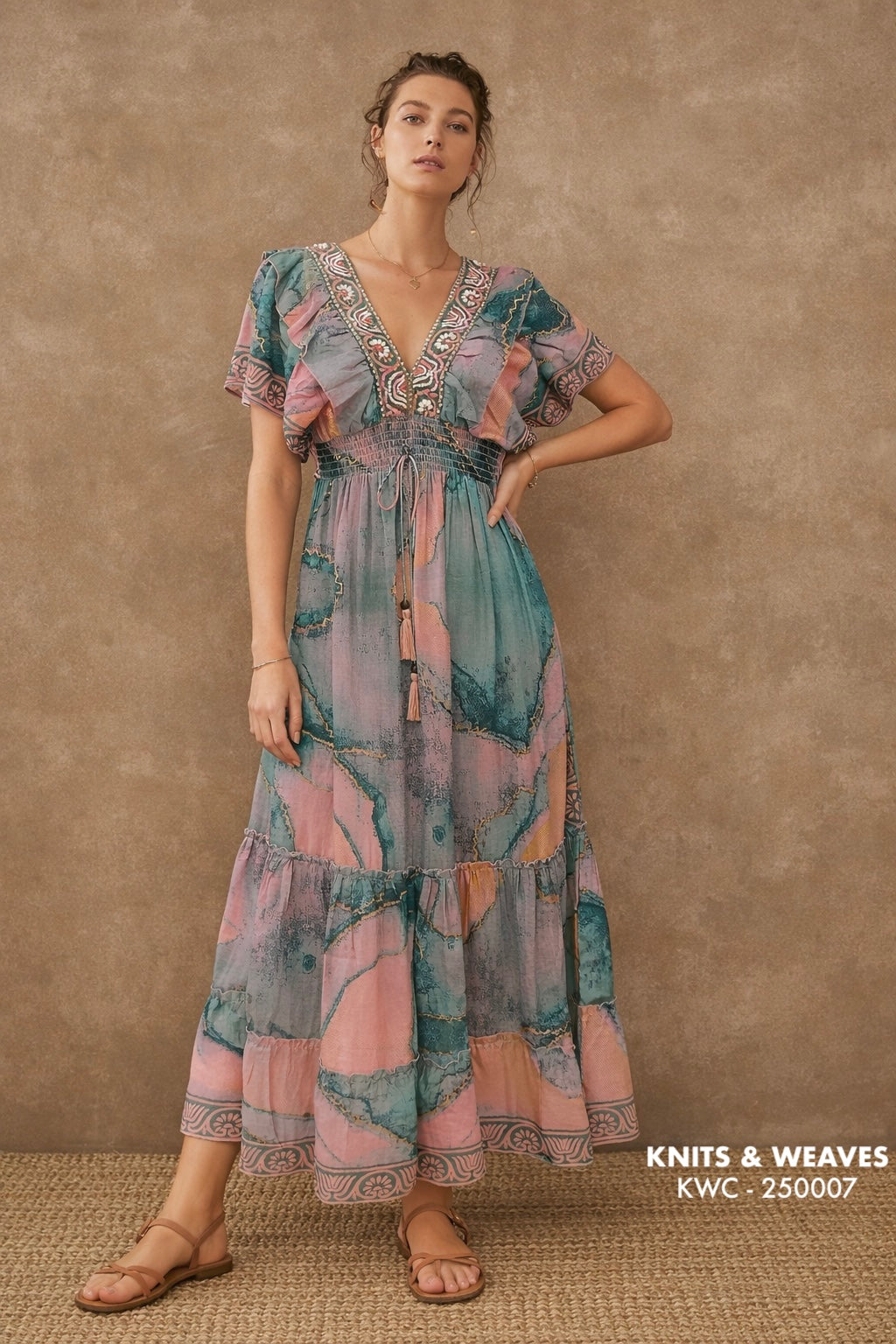 Vestido Midi Varanasi Étnico
