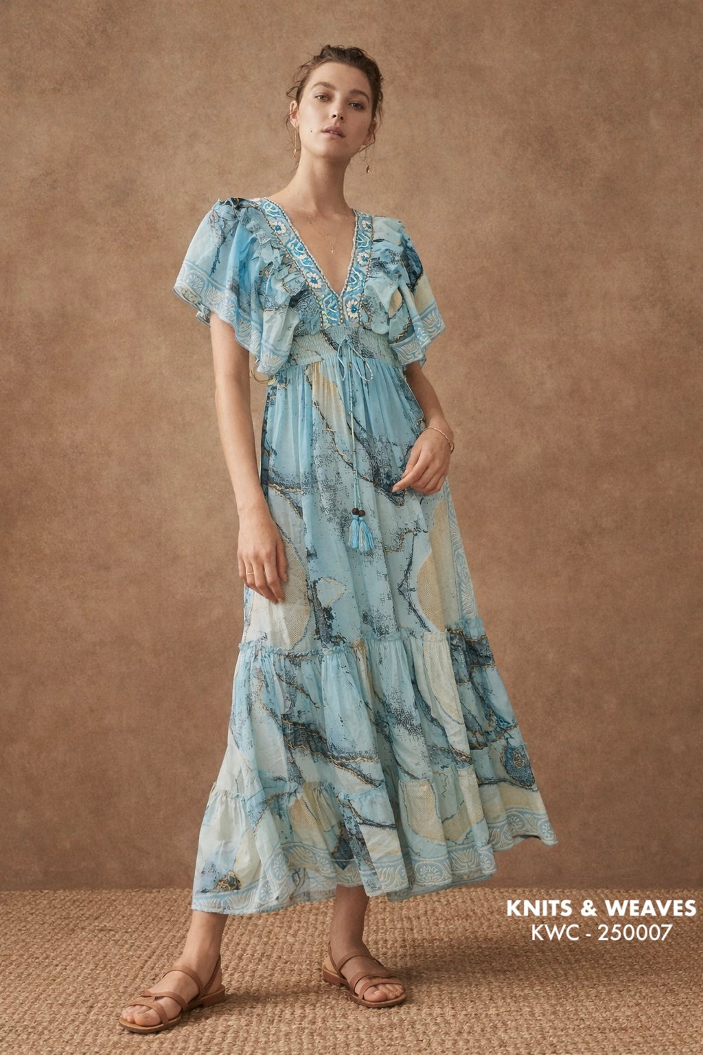 Vestido Midi Varanasi Étnico