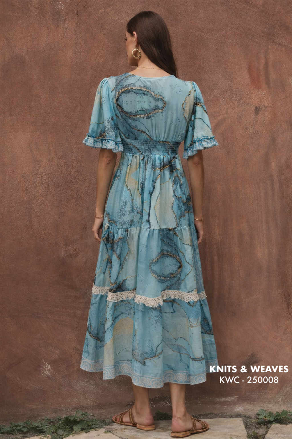 Vestido Midi Jodhpur Con Mangas