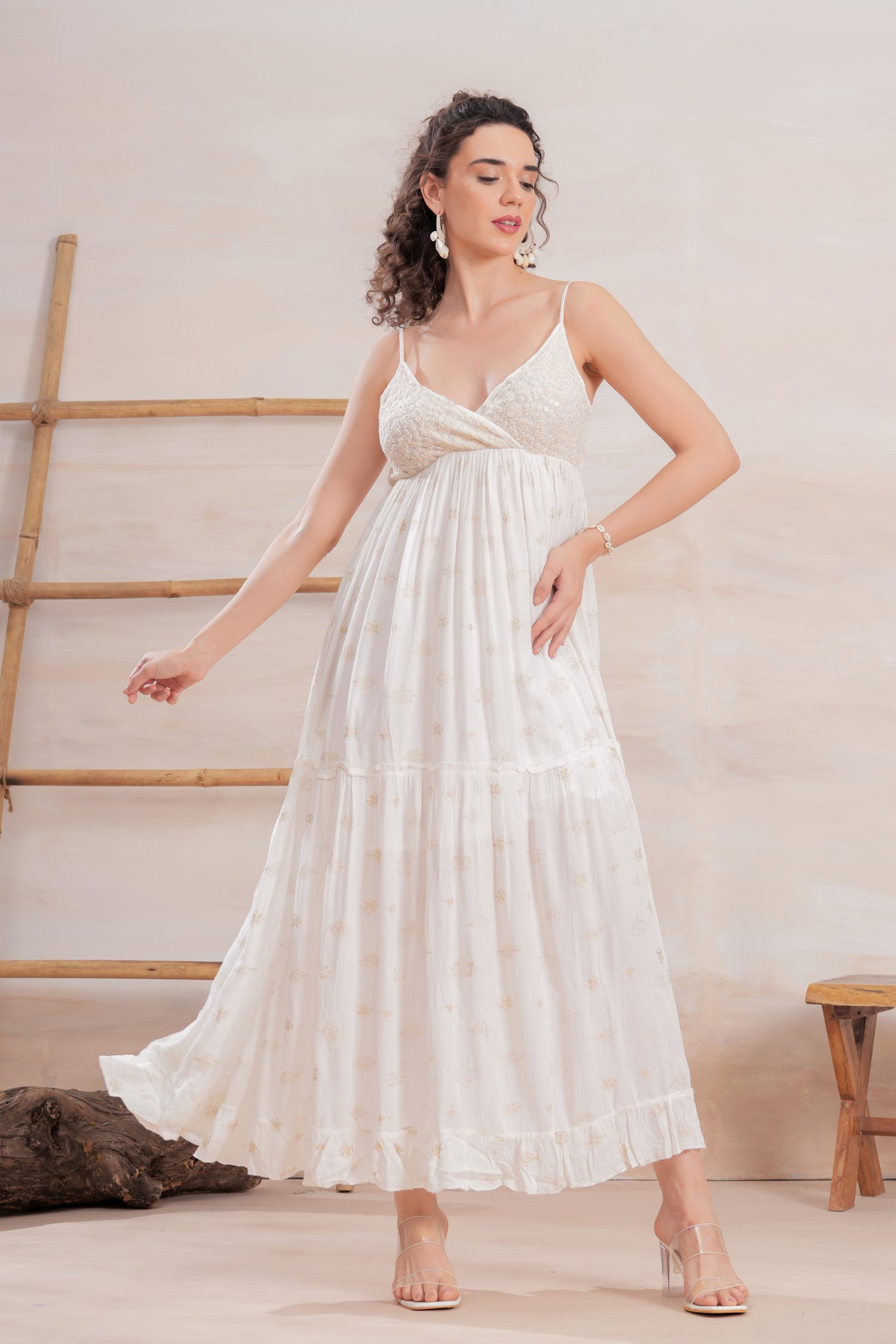 Vestido Lotus Ivory