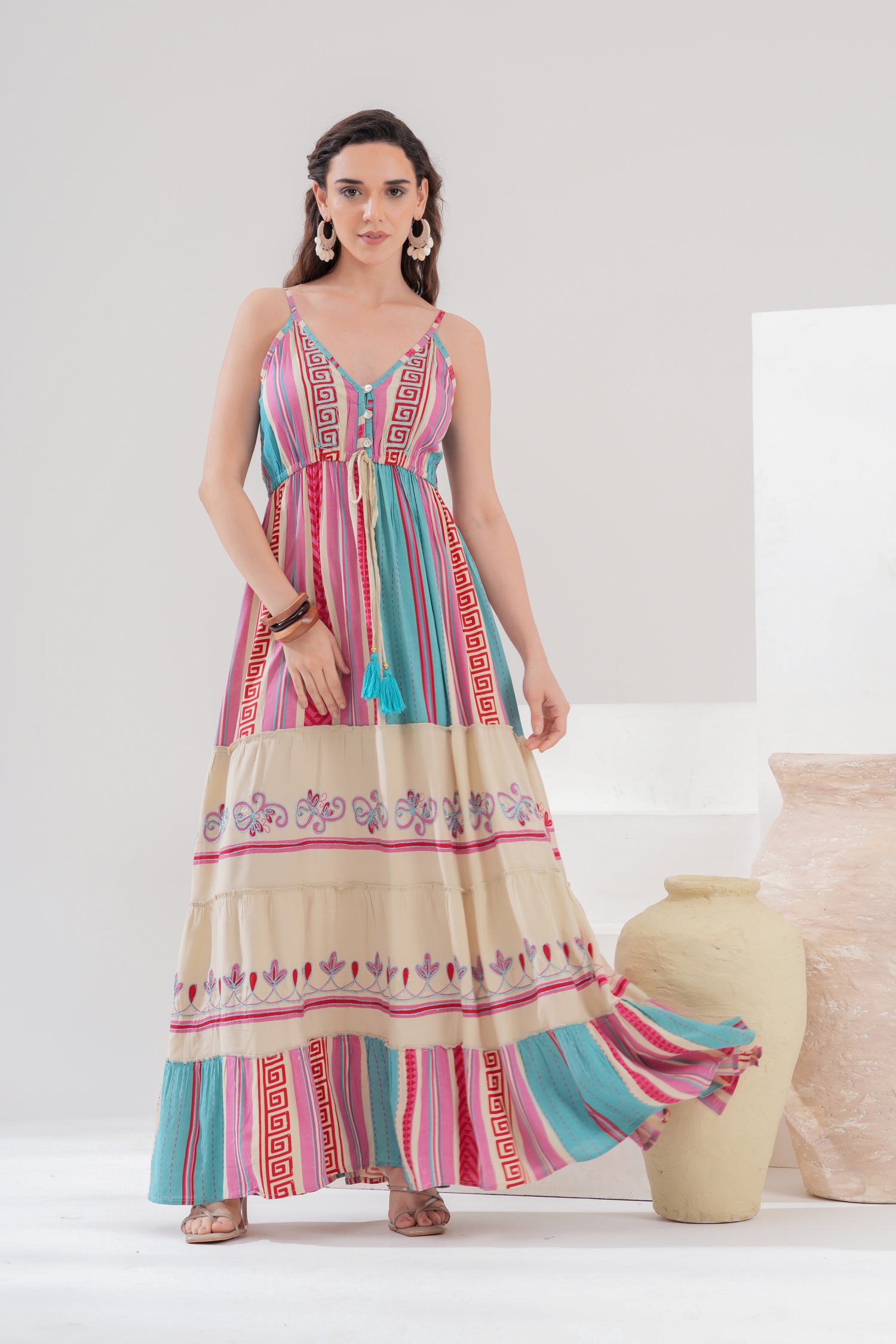 Vestido Maxi Amara Boho Sunset