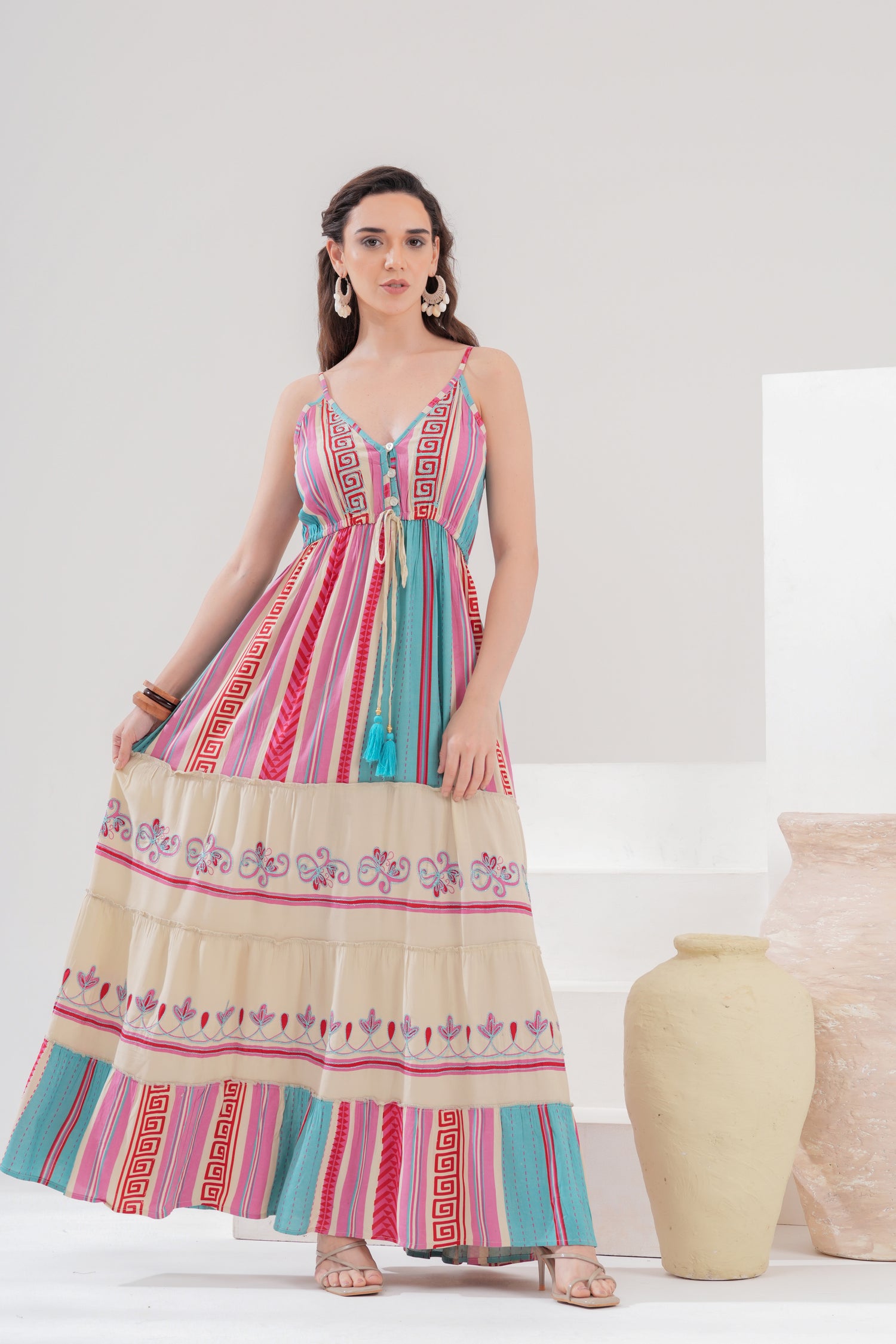 Vestido Maxi Amara Boho Sunset