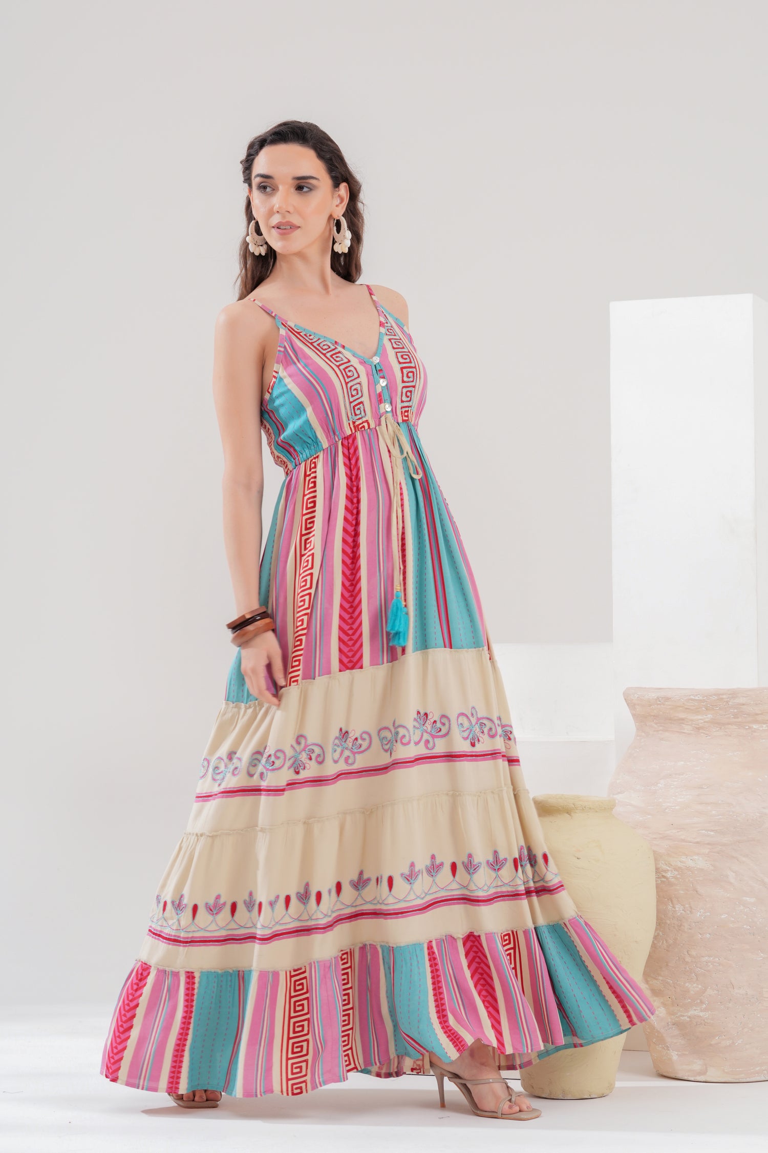 Vestido Maxi Amara Boho Sunset