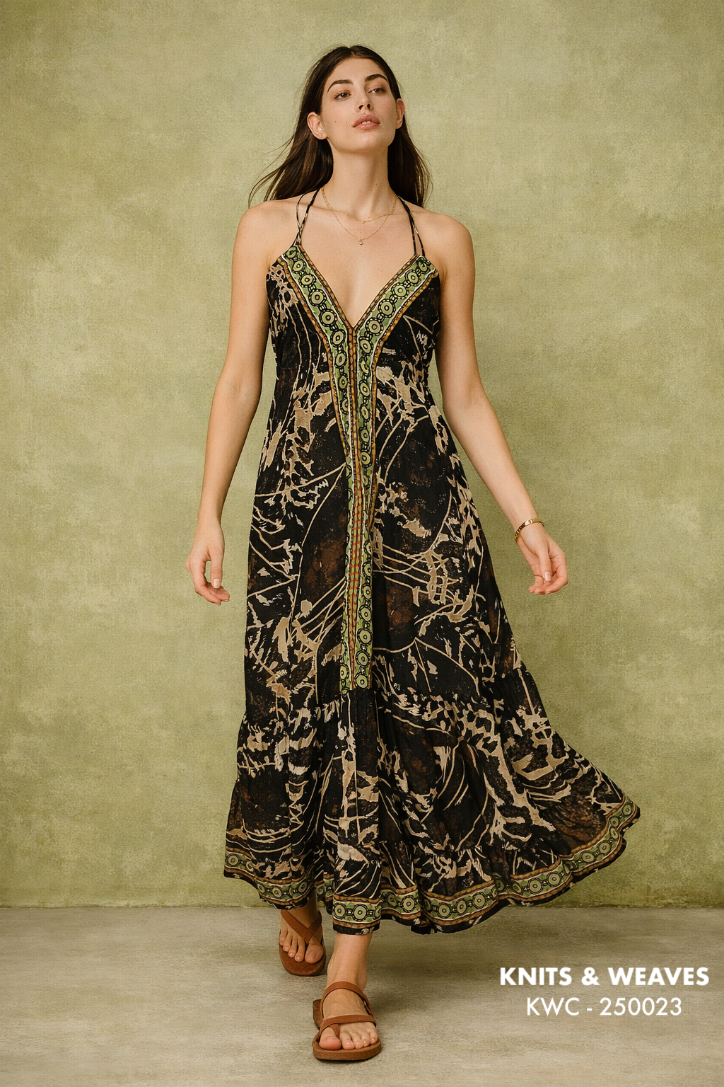 Vestido Midi Jaipur Espalda Abierta